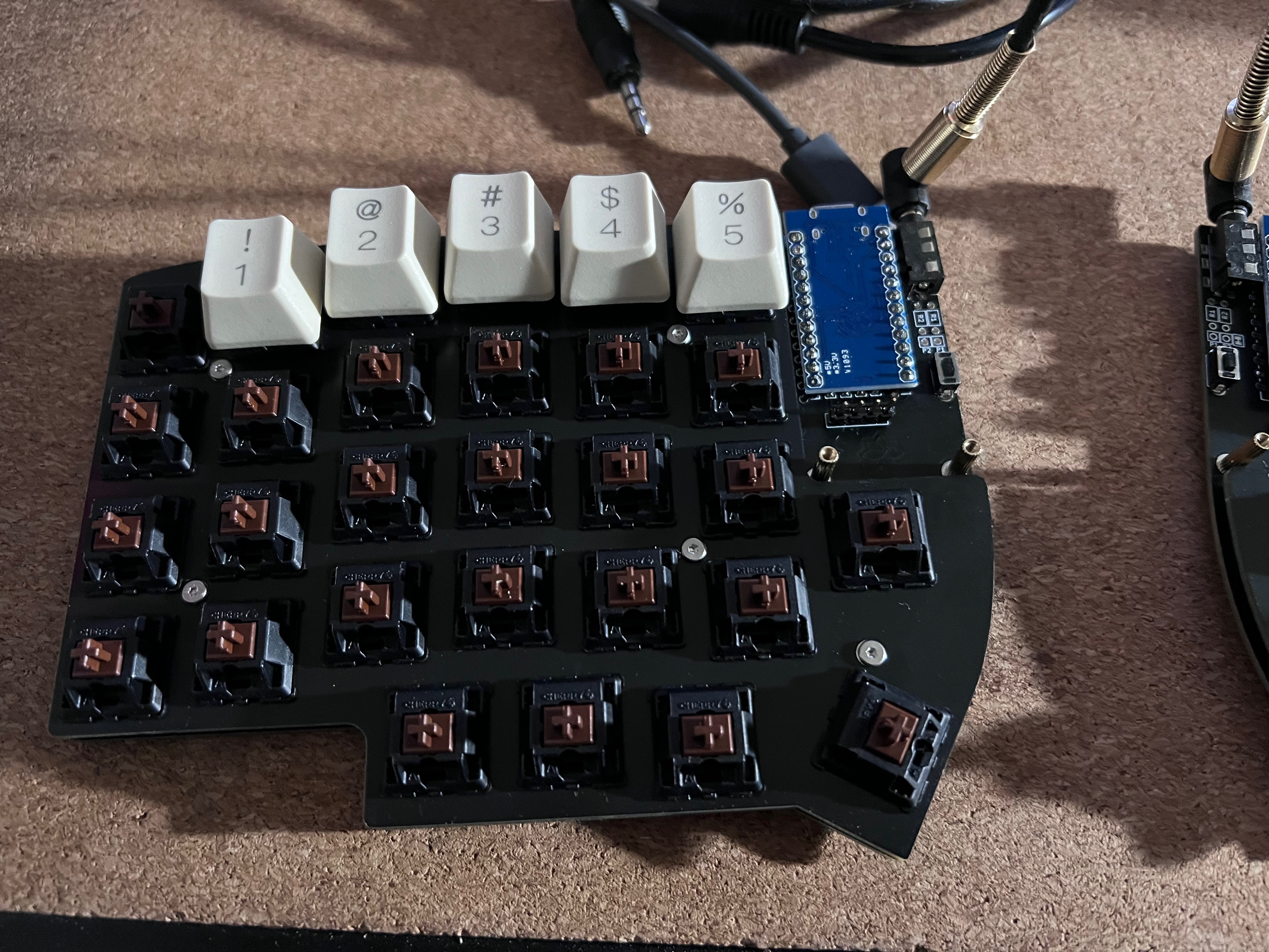 Installing the switches and keycaps